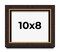 8x10 Modern Shadow Box 1" Depth Picture Frame with UV-Resistant Acrylic & Acid Free Backing, Available in 4 Finishes - Black, Brown, Gold, White